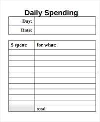 8 Daily Budget Templates Free Sample Example Format