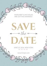 Design Save The Date Invitations Online Fotojet