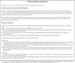 Sample Progress Report Assignment Download Scientific Diagram