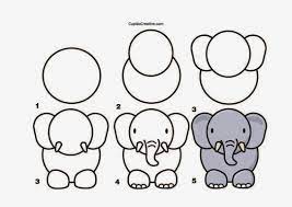 Video belajar menggambar & mewarnai gambar binatang gajah untuk anak sd, tk, paud, pemula | learn to. Kerajinan Anak Menggambar Gajah Menggambar Gajah Gajah Cara Menggambar