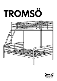Ikea Tromso Bunk Bed Frame Furniture