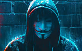 anonymous hacker mask artist