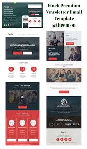 Finch Newsletter Responsive Email Template Builder