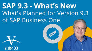 Whats Planned For Sap Business One Sap 9 3