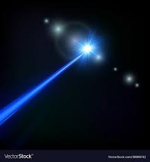 blue laser beam royalty free vector