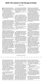 delhi the lament of the hungry expat my essay from the book review click for bigger version