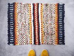 twined rag rug