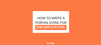 This means that the intent of the email is to let the recipient know: How To Write A Formal Email For Job Application With Sample Board Infinity