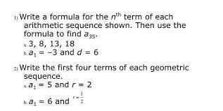 n write a formula for the nth term of