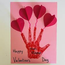 fun valentine s day handprint card