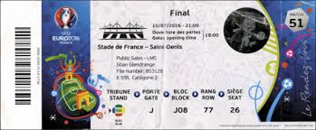 Stade de france (paris) referee: Uefa Euro 2016 Final Ticket France V Portugal Agon Sportsworld Online Shop