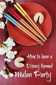 disney themed party for mulan with