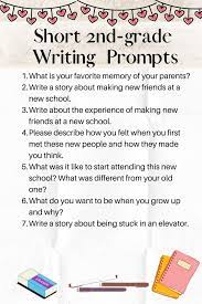 2nd grade writing prompts inspiring