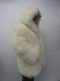 Polar Bear Fur Jacket Coat Men
