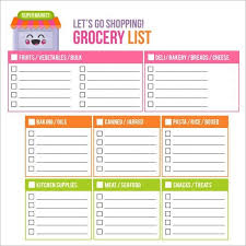 Meal Planner And Grocery Shopping List 229719600006 Grocery List