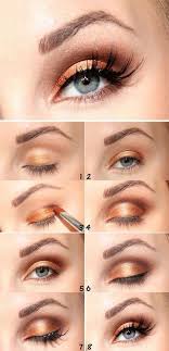 top party eye makeup step by step for