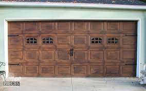 Faux Wood Garage Door Tutorial