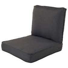 haven way 26 in x 23 in 2 piece charcoal deep seat patio chair cushion 59 cl23sb