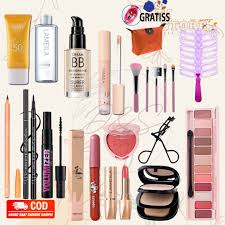 paket makeup lengkap 1 set