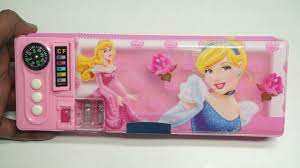 Best Frozen Princess 3 Button Pencil Box - YouTube
