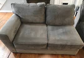 3 Piece Gray Fabric Sectional Sofa