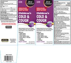 Childrens Cold And Cough Liquid Best Choice Valu