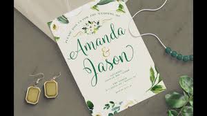 You can rest easy without free wedding invitations design that will help you get your work done quickly. Photoshop Tutorial How To Create A Wedding Invitation Design Youtube