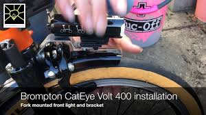 Brompton Cateye Volt 400 Front Light Installation
