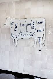 beef cuts cow sign wall art
