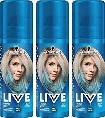 Creative streak temporary color sprays are a fun way to test out different hair colors. Schwarzkopf Live Blue Twist Temporary Colour Spray 120ml Eur 13 19 Picclick De