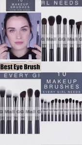 10 professional eyes makeup brush set