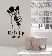 vinyl wall decal makeup artist