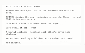 how to write a fight scene in a script