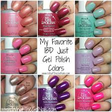 my top 10 favorite ibd gel polish colors