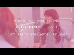 Ion Color Brilliance Demi Permanent Hair Color Youtube