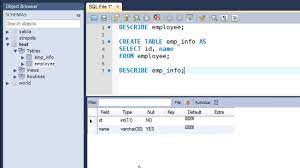 sql tutorial 10 creating tables from