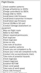 flight checklist dji mavic air