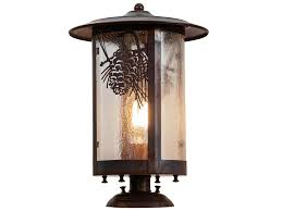 light glass outdoor pier mount light