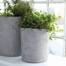 Shop plant pots & planters at john lewis & partners. Concrete Planters With Water Tray