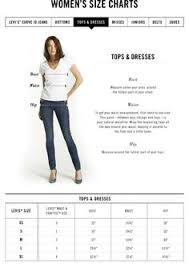 7 Best Sizing Chart For Womens Jeans Images Jeans Brands