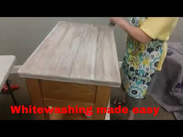 whitewashing wood furniture painted