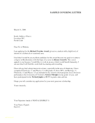 A Simple Cover Letter Basic Cover Letter Sample Simple Sample Cover