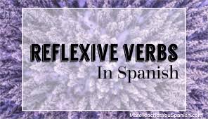 reflexive verbs in spanish spanish
