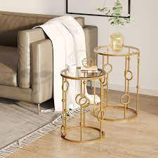 Gold Nesting Coffee Table