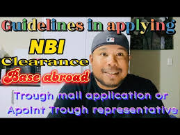 guidelines in applying nbi clearance