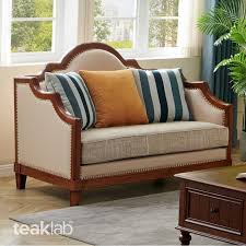 clic indian teak wood sofa set