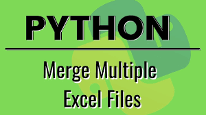 merge multiple excel files in python