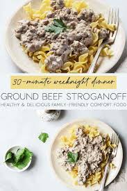 ground beef stroganoff recipe