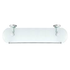 Frosted Glass Shelf With Rail