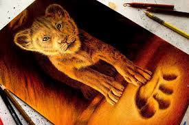 simba the lion king drawing